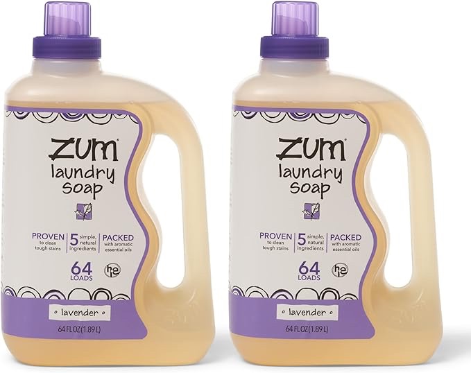 Zum Laundry Soap by Indigo Wild - Lavender - 64 fl oz (2 Pack)