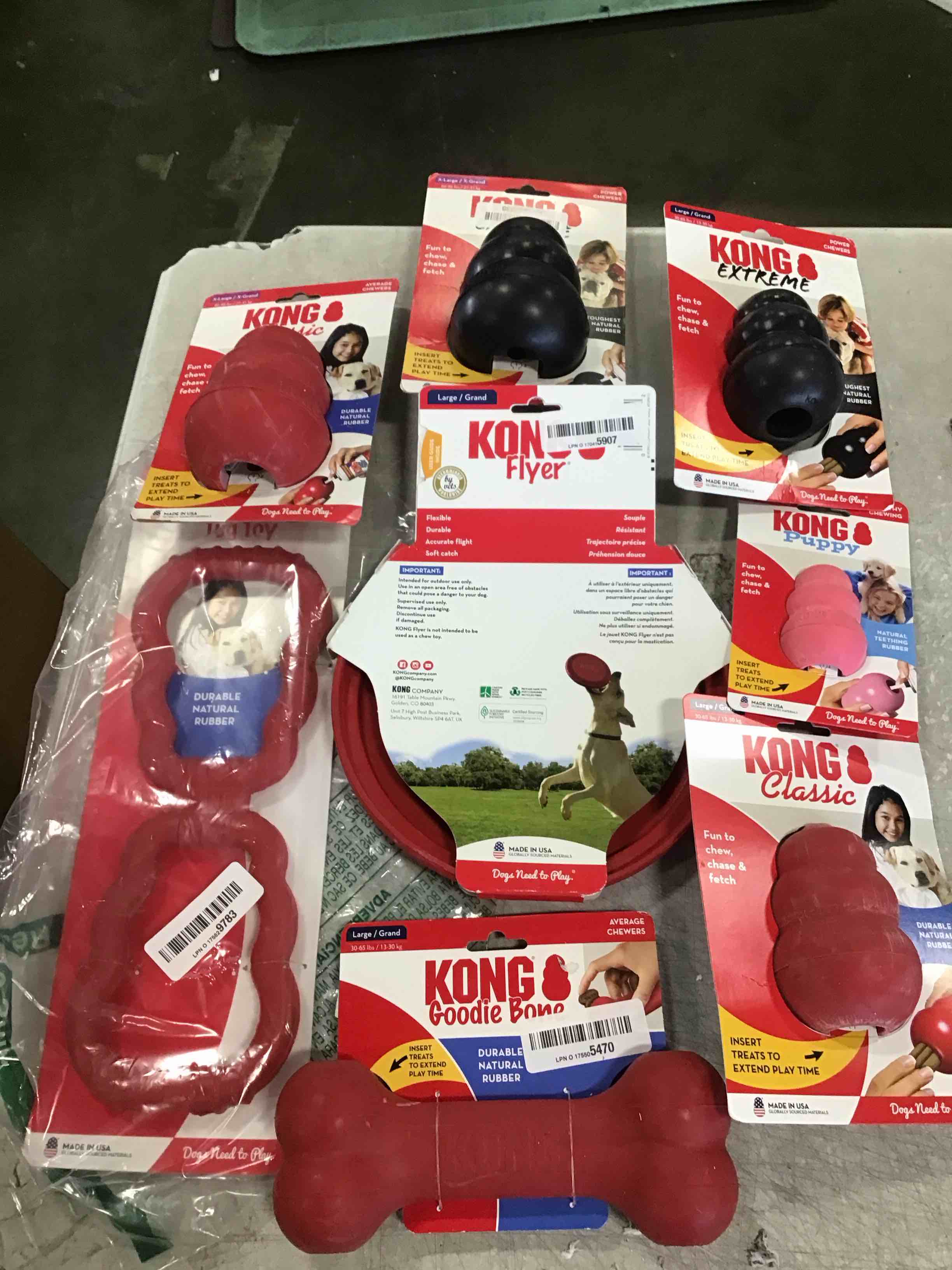 Assorted Kong Puppy Dog Toys ((Styles and Sizes May Vary))