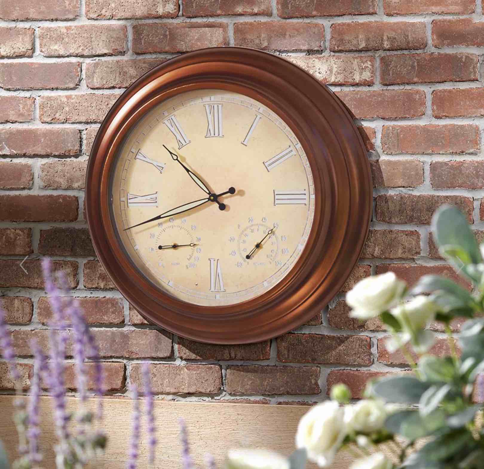 The 24" Outdoor Lighted Atomic Clock