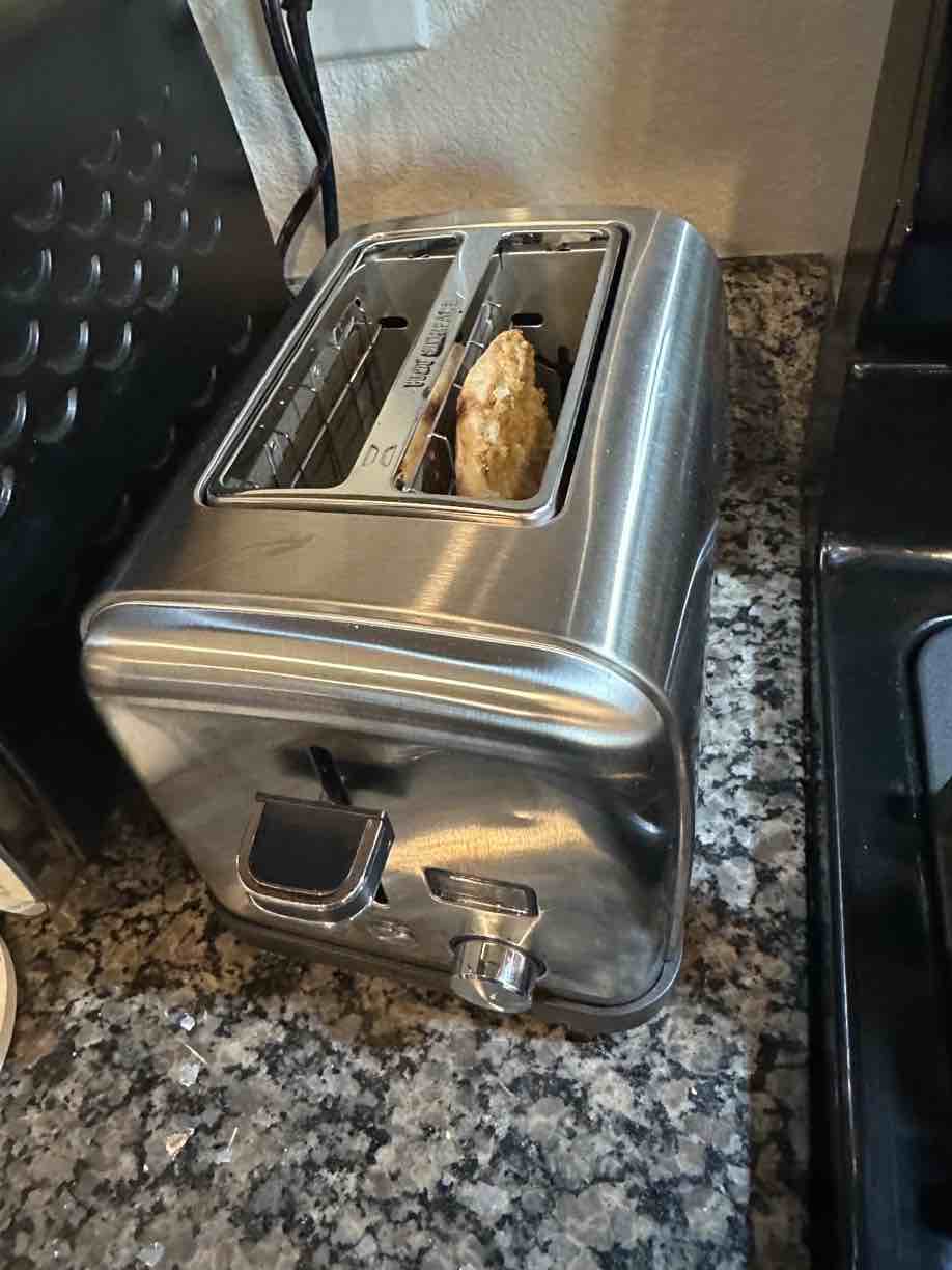 Elite Gourmet ECT4400B# Long Slot 4 Slice Toaster, Countdown Timer, Bagel Function, 6 Toast Setting, Defrost, Cancel Function, Built-in Warming Rack, Extra Wide Slots for Bagel Waffle, Stainless Steel 4 Slice Stainless Steel Toaster
