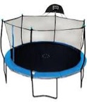 BouncePro 14' Trampoline with Safety Enclosure and Basketball Local Pickup Only