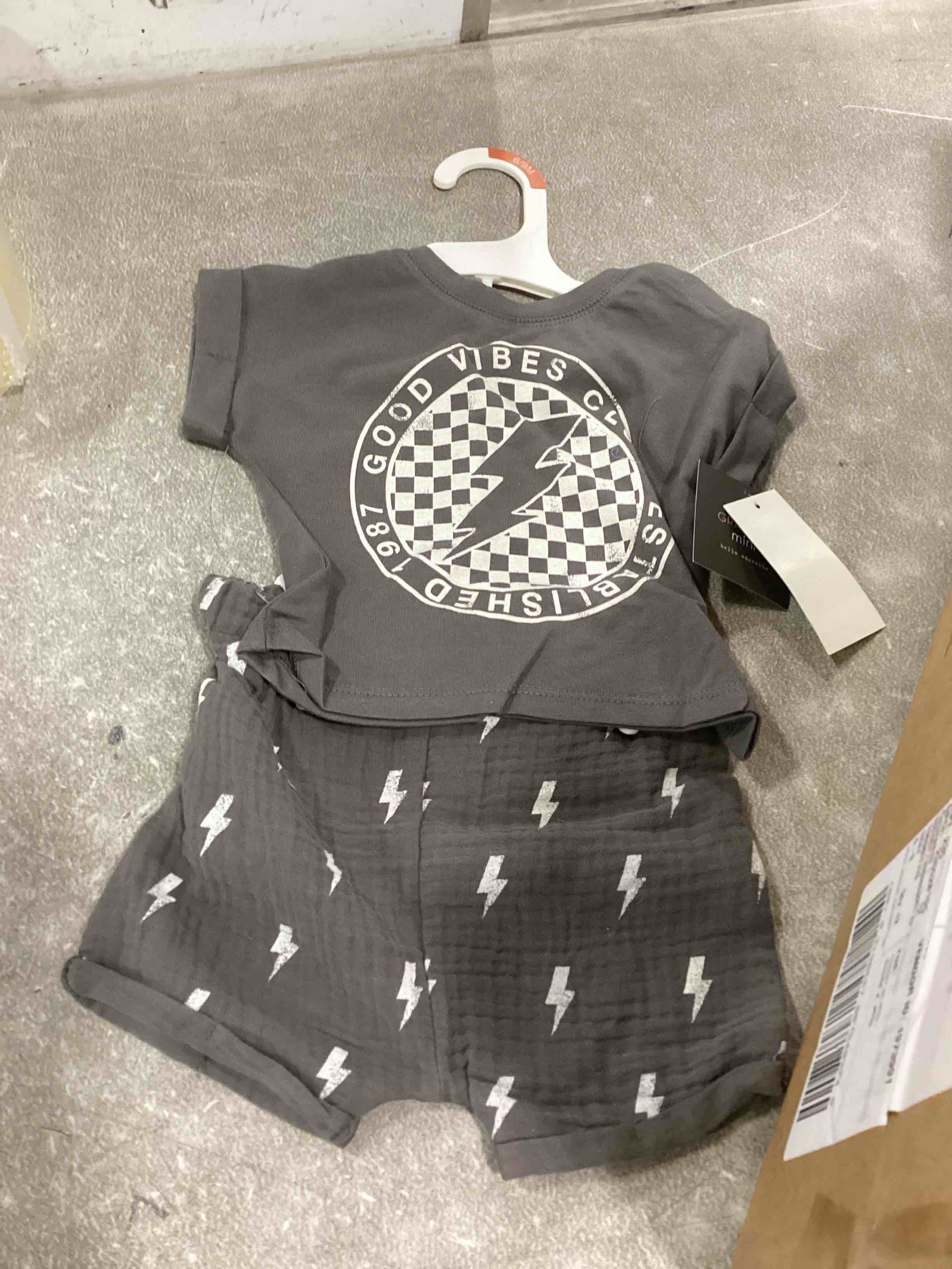 (Case of 12)Grayson Mini Set Size 6/9M Gray 