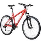 Decathlon Rockrider ST50, 21 Speed Aluminum Mountain Bike, 26", Unisex, Black, Red (( Cimilar to the one in the photo))