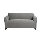 SureFit Stretch Morgan 1 Piece Loveseat Slipcover in Gray,Grey Love Seat Grey