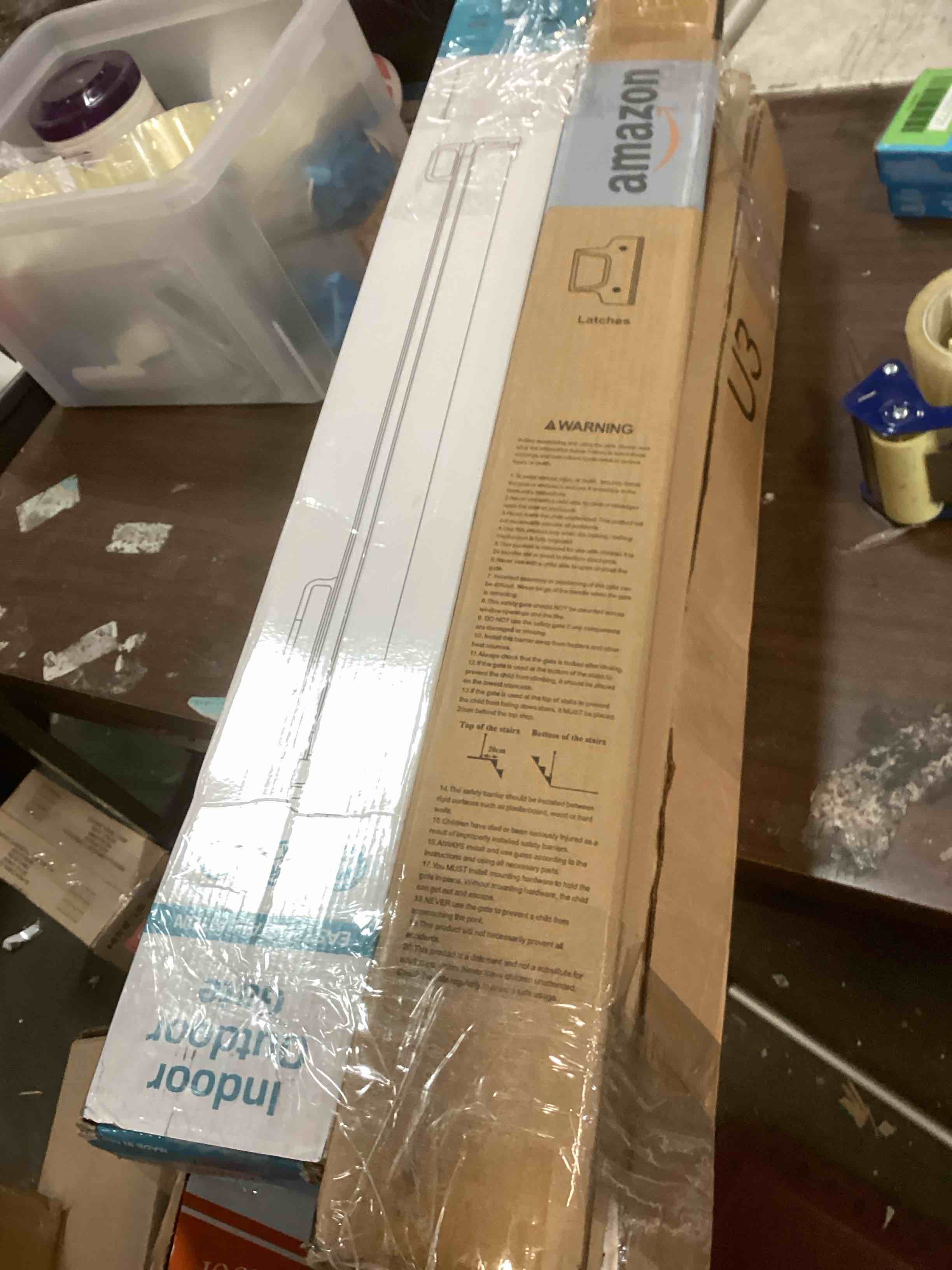 Assortment of Miscellaneous products (May Include cordless shade, curtain rods, retractable baby gate, Led universal linear lamp and more or other use)