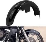 YHMTIVTU Motorcycle 19 inches Mudguard Front Fender Touring Bagger Parts Fit for Harley Touring Road King Road Glide Electra Glide Street Glide Gloss Black (Upgrade)