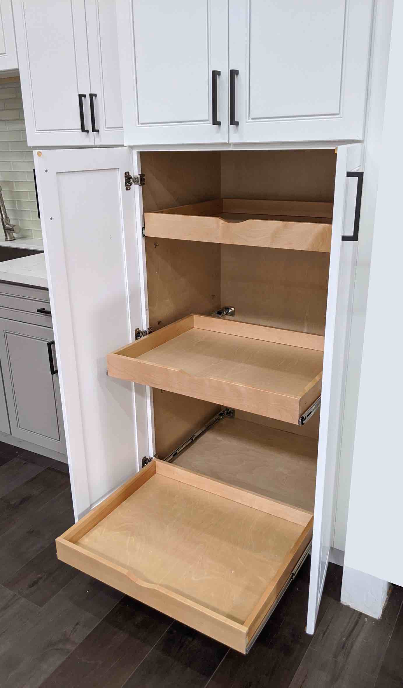 Daiona Slide Shelve Pull Out Sliding Drawer Cabinet Organizer - DIY (incomplete)
