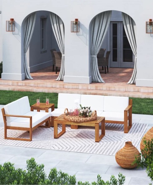 Keila 4 Piece Sectional Seating Group with Cushions *incomplete* 