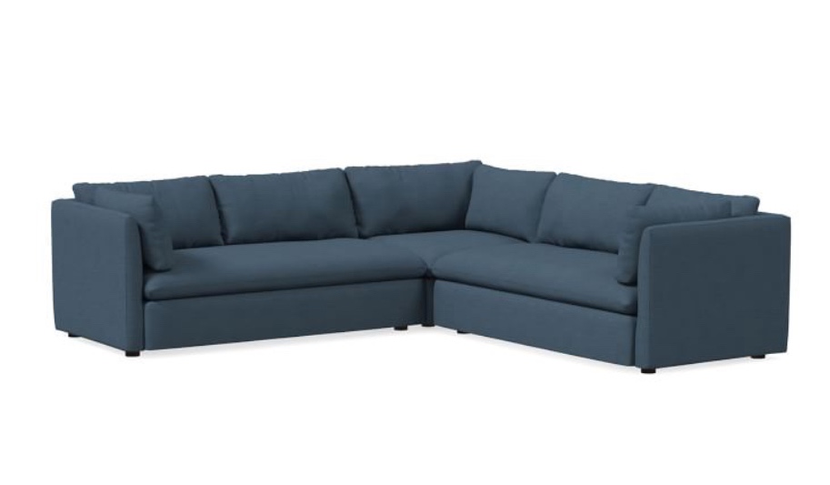 Shelter 3-Piece L-Shaped Sectional (106") ( incomplete, Missing 1 Piece)