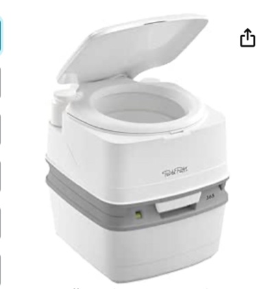 Thetford portable toilet  4/5.5G, White, One Size(similar to the photo)