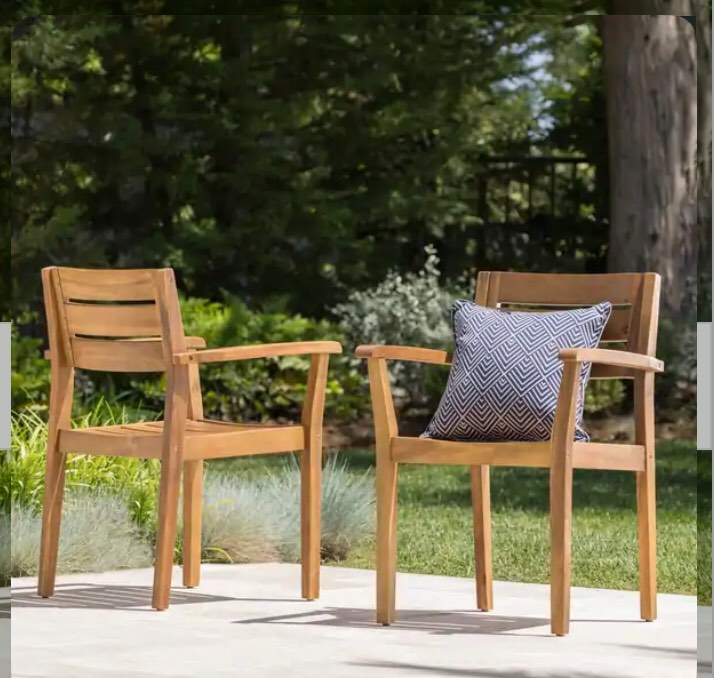 Stamford Acacia Wood Dining Chair (Set of 2) by Teak