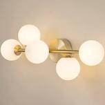 5-Light Dimmable LED Gold Vanity Light