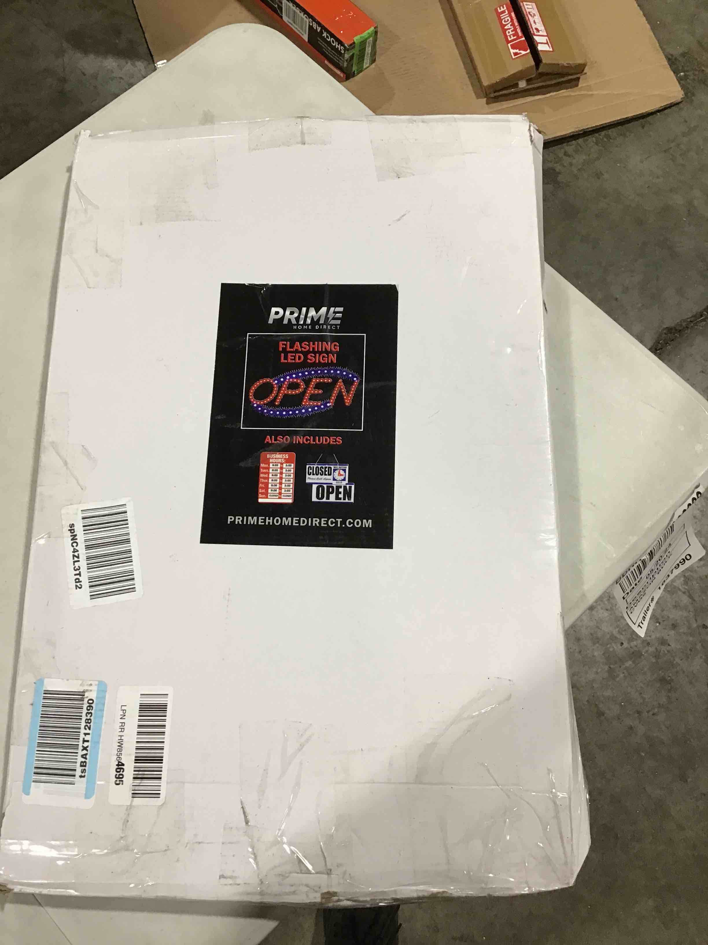 Neon Open Sign for Business with Flashing Mode – Indoor Electric Light up Sign for Stores (19 x 10 in, Model 2) Includes Business Hours and Open & Closed Signs