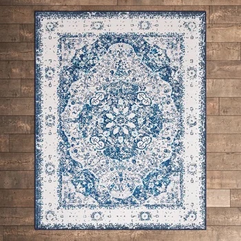 Oriental Blue/Ivory Area Rug