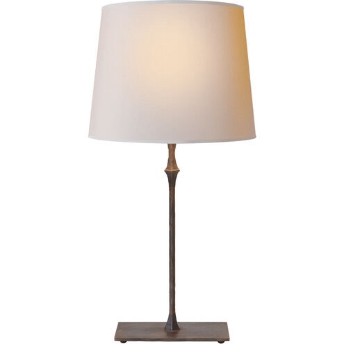 Dauphine 23.5 inch 100.00 watt Aged Iron Bedside Lamp Portable Light in Natural Paper, (incomplete, Base Only ) 