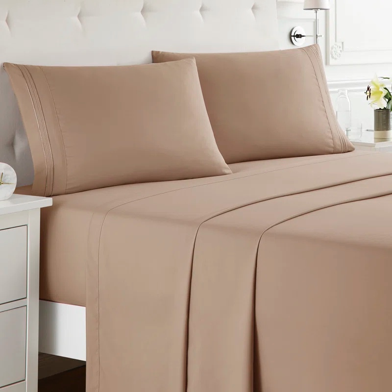 Bruyn Double Brushed Hotel Luxury Sheet Set with Extra Soft Sheets & Pillowcases