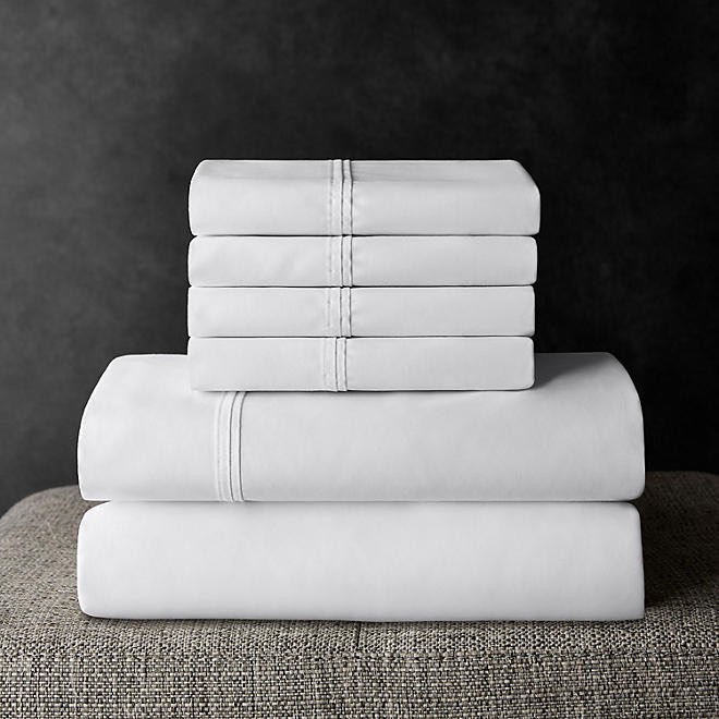 700-Thread-Count Solid Egyptian Cotton Hotel Premier Collection Sheet Set Queen size