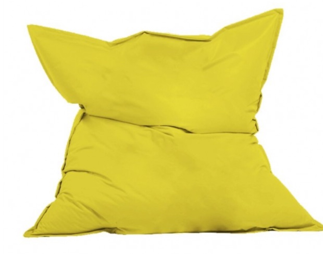 GIANT CUSHION 140x180 YELLOW. (GARDEN BEAN BAG)