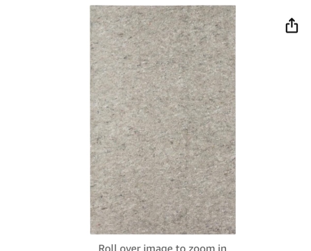 Mohawk Home 4' x 6' Non Slip Rug Pad Gripper 3/8 Thick Dual Surface Felt + Rubber Gripper - Safe for All Floors Visit the Mohawk Home Store