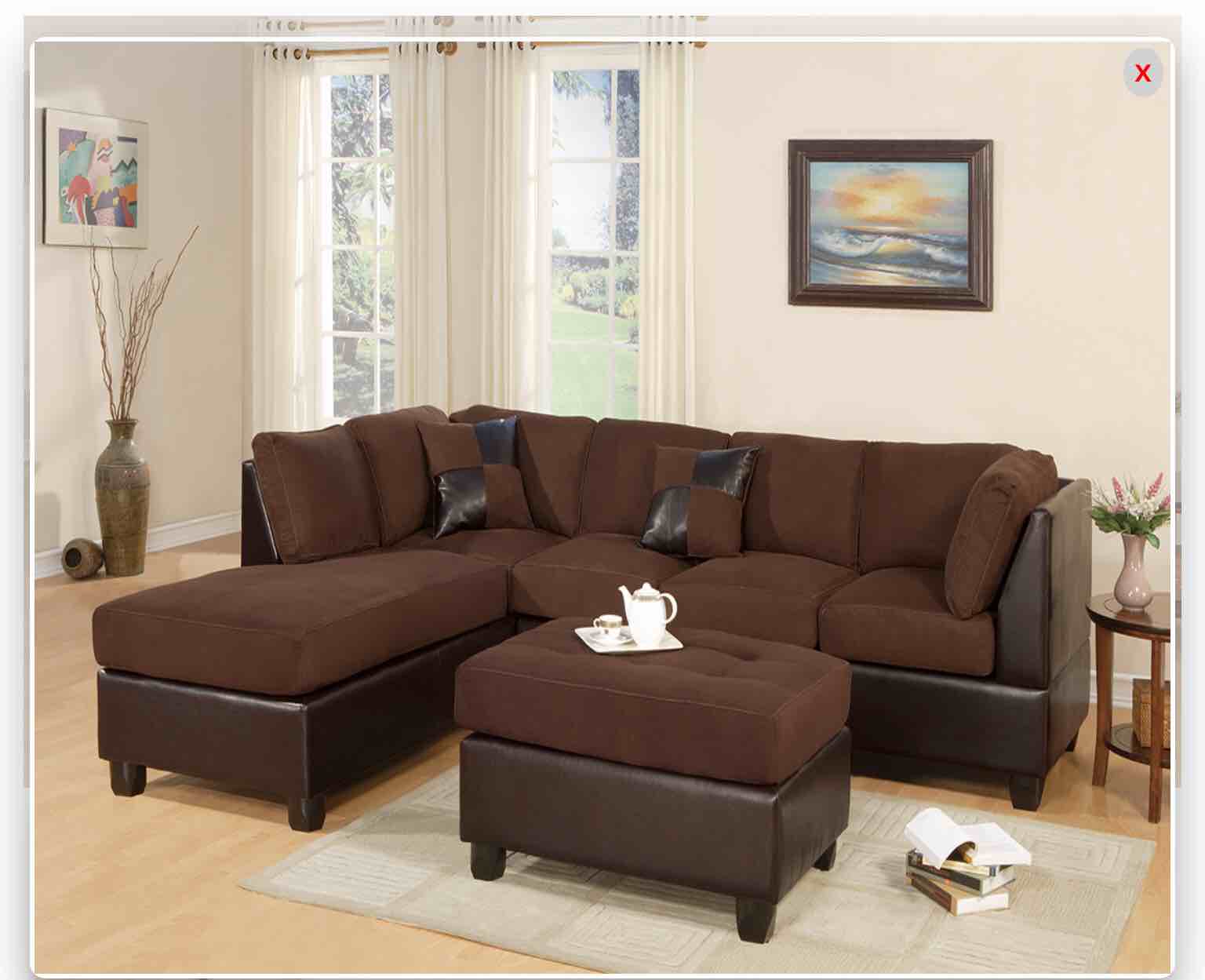 Sectional w/ Ottoman