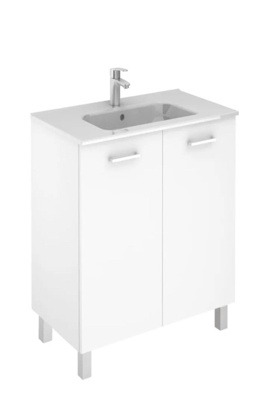 Logic 80 Freestanding Bathroom Vanity, Includes Integrated Ceramic Sink, 31.5"