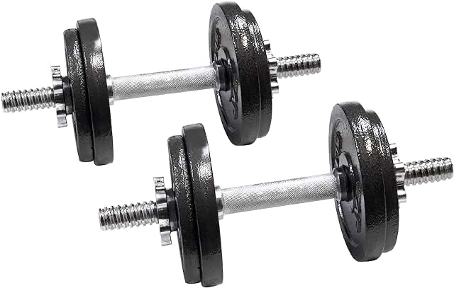 CAP Barbell Adjustable Dumbbell Weight Set Black,40 LB, Pair