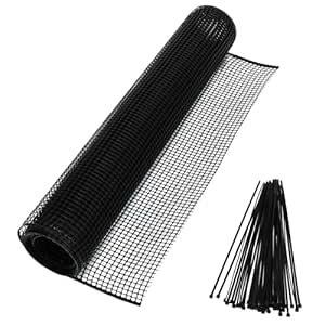 Cardinal Gates DSHD15 Heavy-Duty Outdoor Deck Netting - Plastic Balcony Netting for Pets & Kids - 15 Feet Long by 3 Feet Tall - Made in The USA - Black