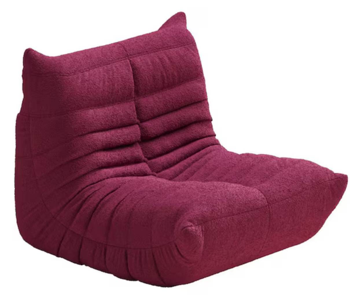Pink Kids Chair Lazy Sofa Teddy Velvet Living Room Furniture