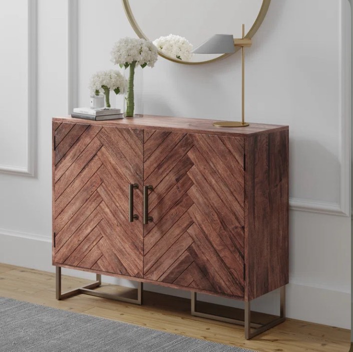 36'' Wide Mango Solid Wood Sideboard(Different color to stock photo )