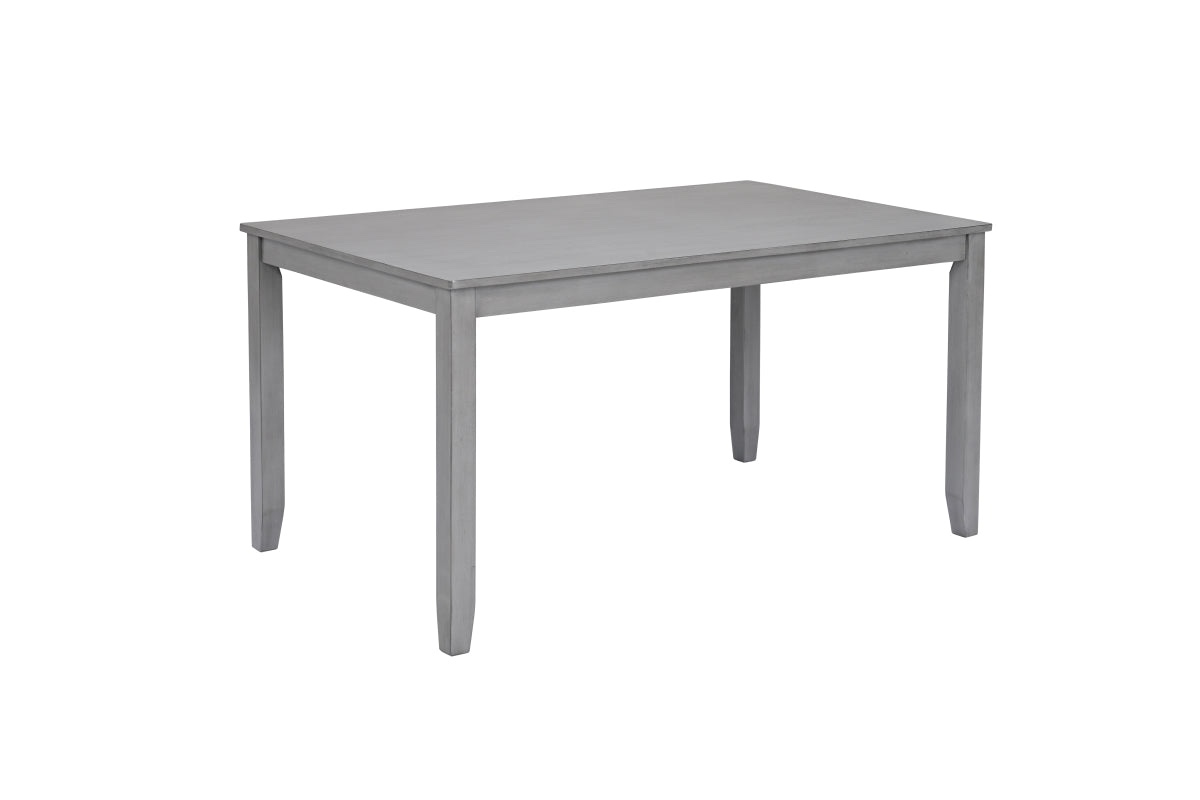 ZNTS Wooden Dining Rectangular Table, Kitchen Table for Small Space, 4 Person Dining Table, Gray ONLY THE W1998126363(incomplete box 2 of 2 )