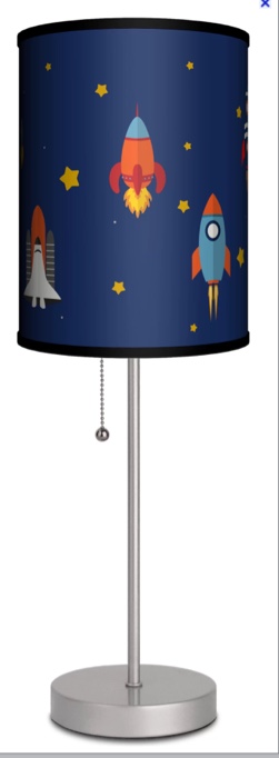 Paladino Rocket Race 19" Table Lamp(incomplete missing light )