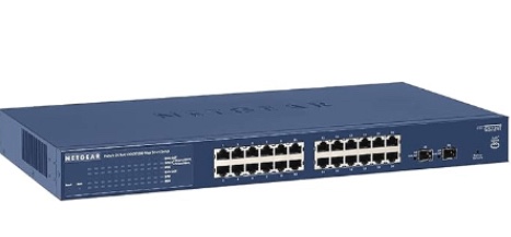 NETGEAR 24-Port Gigabit Ethernet Smart Managed Pro Switch (GS724Tv4)