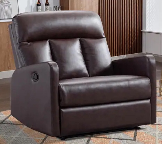 Faux Leather Manual Reclining Chairs for Living Room