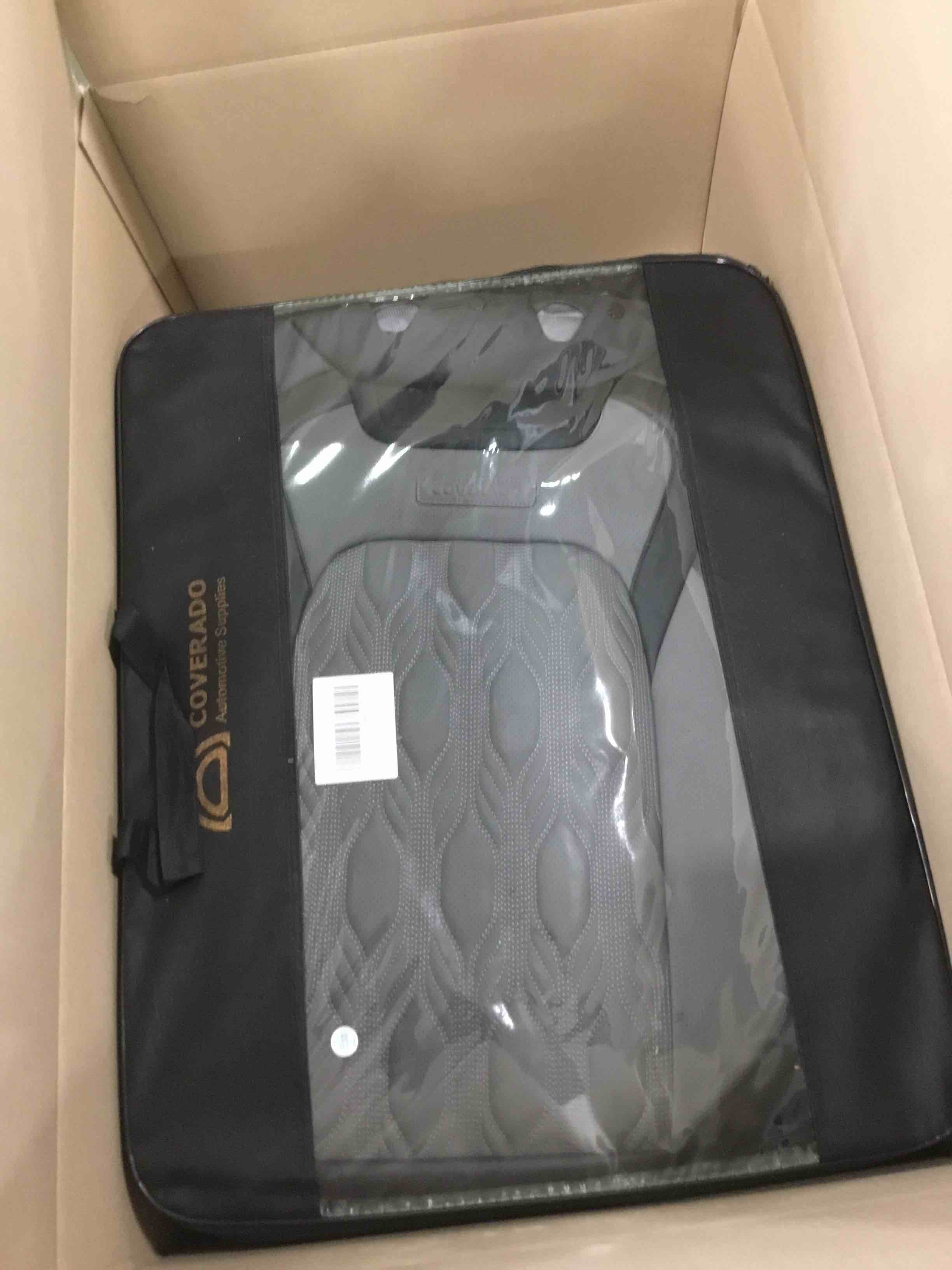 Coverado Car Seat Covers Fullset, Leather F150 Seat Covers for Cars SUV Pick-up Truck Automotive Seat Covers Fit for 2015-2023 F150 and 2017-2023 F250 F350 F450(Black&Gray) Black&Gray FullSet