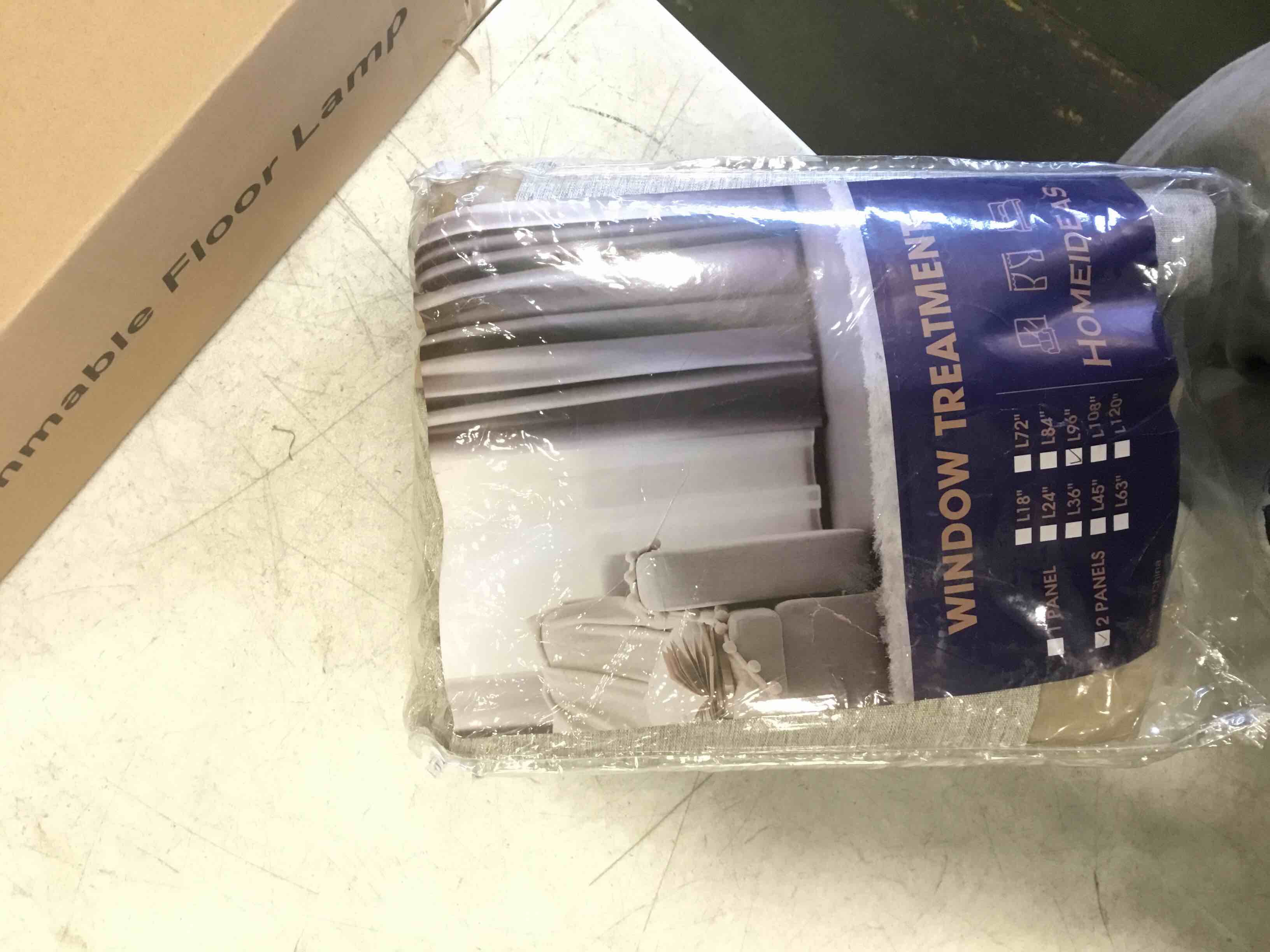 Click image to open expanded view Creative Home Ideas Back Tab Window Curtain Panels (2 Panels, 38" x 96", Beige) Light Filtering Curtain Pair with Tiebacks - Melinda Lurex Jacquard Woven Curtains/Drapes for Bedroom, Living Room