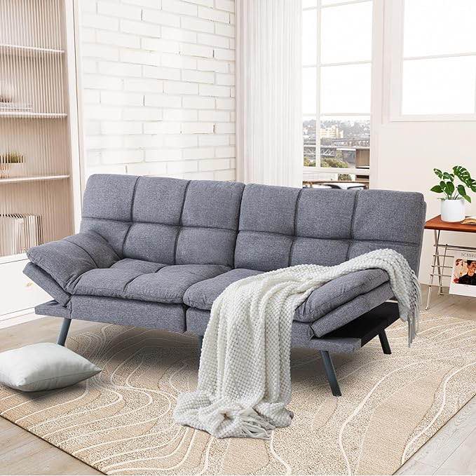 Convertible Futon Sofa Bed-incomplete one box of two only 