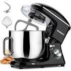 SVEWT Stand Mixer 660W 6+1 Speeds Tilt-Head Food Mixer, Kitchen Electric Mixers with 8.5-QT Stainless Steel Mixing Bowl, Dough Hook, Wire Whisk, and Beater Attachments for Most Home Cooks