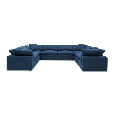  **INCOMPLETE** Salt Flat Bowe 8-Piece Sectional Set in Navy