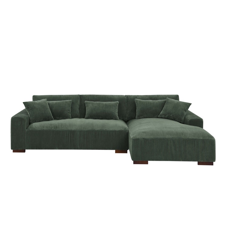 **INCOMPLETE** Asyiah 2 - Piece Upholstered Sectional - Green 