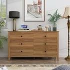 6 dresser drawer wood color ,smjo-6