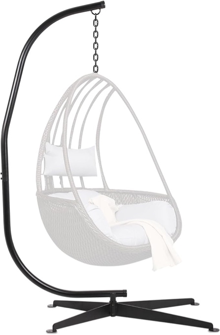 Sky Swing Stand by b4Adventure, Hanging Swing Stand, Hammock Swing Stand, Porch Swing Stand, Hanging Chair Stand, Indoor or Outdoor, 350. lbs Capacity, Dark Grey,59"x47"x86.5"