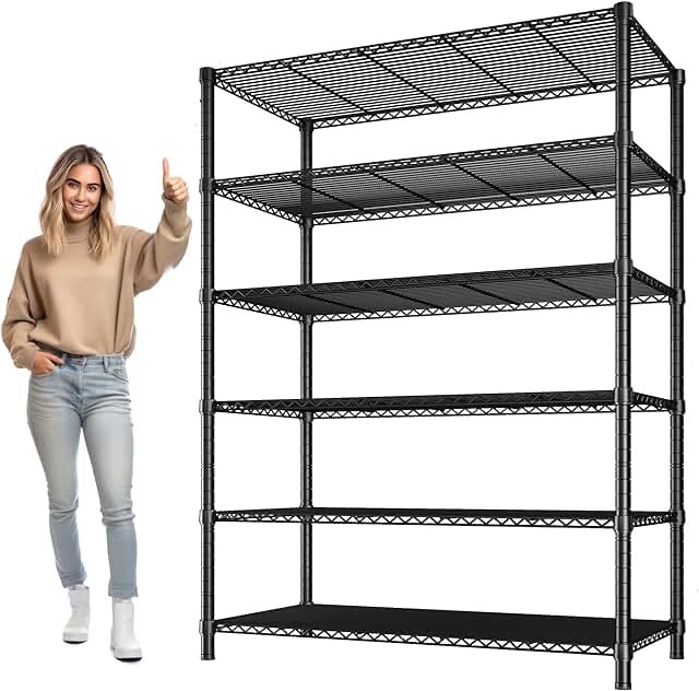 Set of Wire Shelving, Unknown Size 