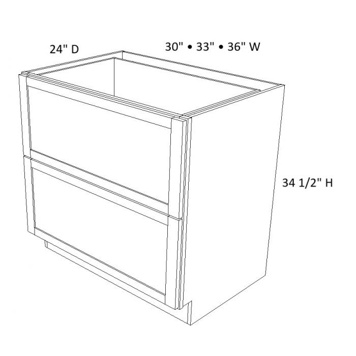 Shaker White HLXHSW-2DB36-E