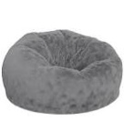 Grey Fuzzy Bean Bag Chair