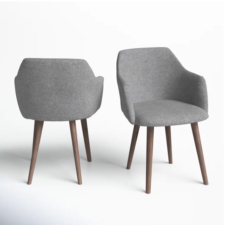 Jace Upholstered Arm Chair (Set Of 2 Chairs)