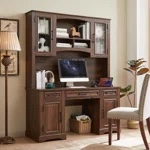 Eiyanna 76" High Computer Desk Bar Cabinet with Hutch (Incomplete Box 1/2 )