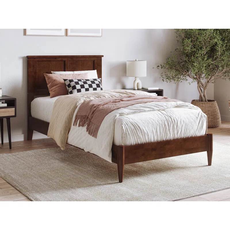 Amandah Solid Wood Panel Bed (Incomplete, Only 1 Box )