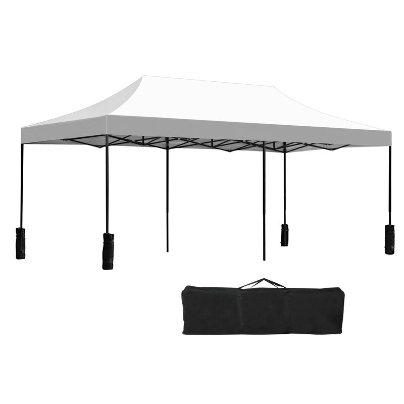 9.5 Ft. W x 18.5 Ft. D Steel Pop-Up Canopy