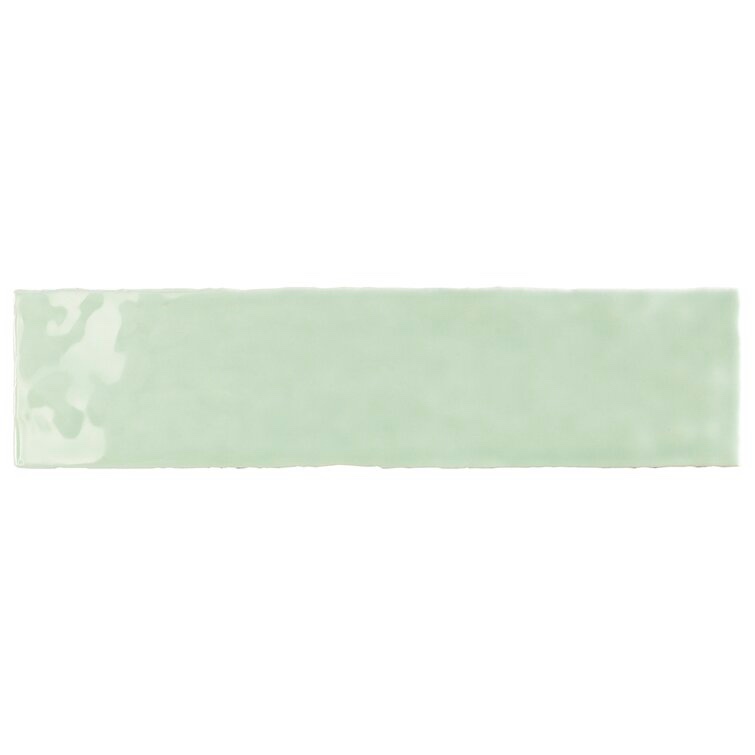 Green Subway Tile 3" x 12" Straight Edge Ceramic Singular Wall & Floor Tile