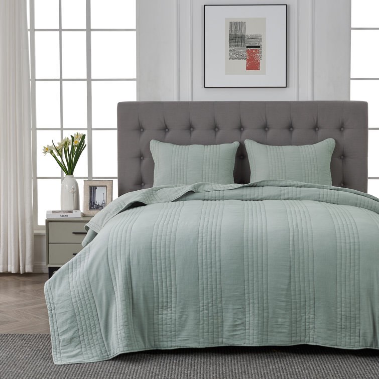 Canary Green Grimshaw 100% Cotton Quilt Set ( similar color )